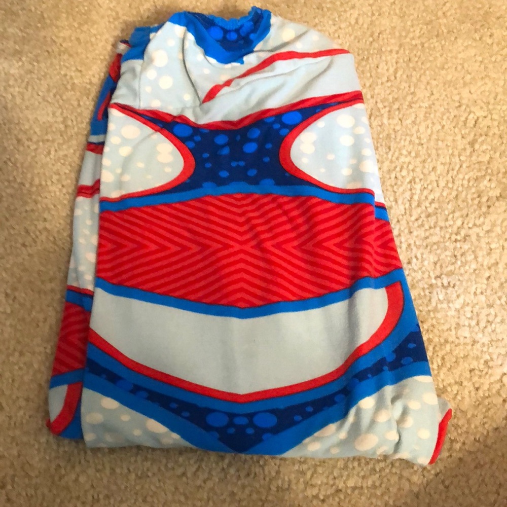 LuLaRoe TC leggings.   Red white blue